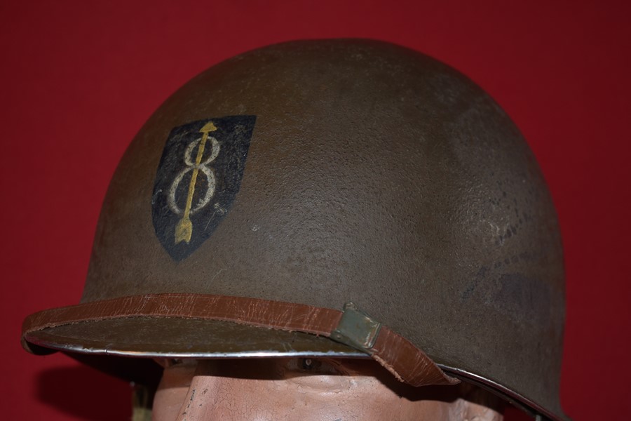 WW2 US HELMET 8th DIVISION-SOLD